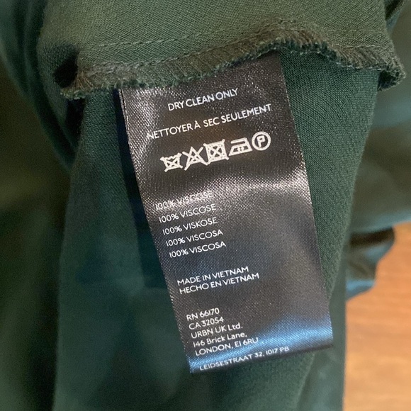 Anthropologie Maeve The Jocelyn Sleeveless Slip Midi Dress Green Viscose Medium - Picture 7 of 7